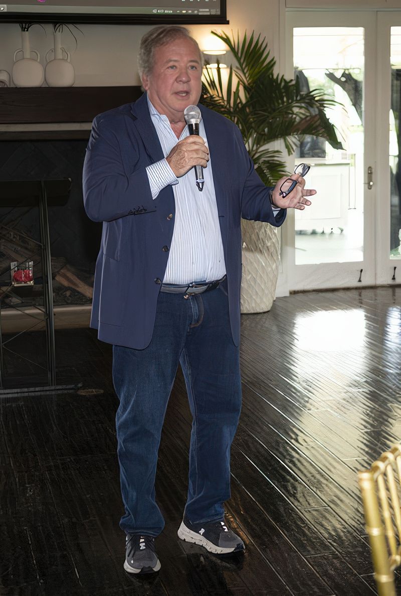 Tim Gannon speaking at chamber event